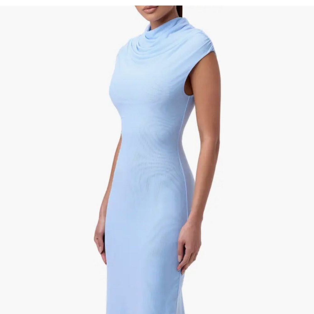 NAKED WARDROBE BABY BLUE MAXI NWT